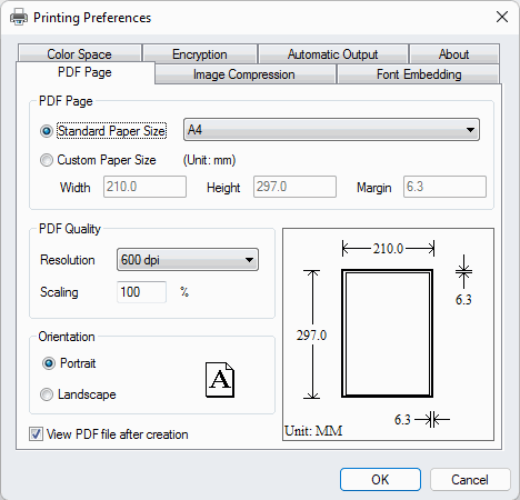 PDF Printer for Windows 11 screenshot