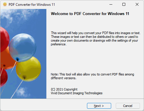 Windows 11 PDF Converter